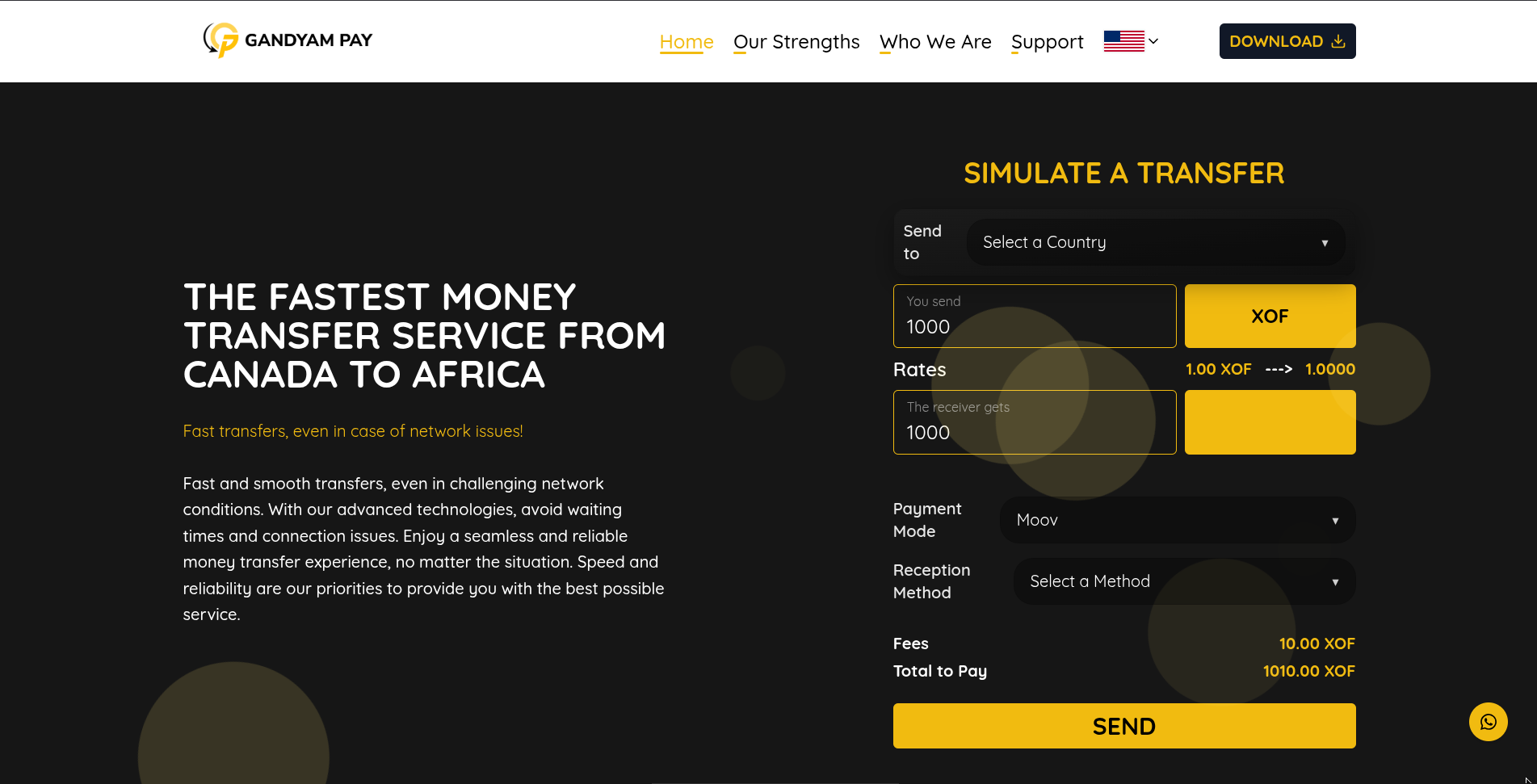 GandyamPay Website