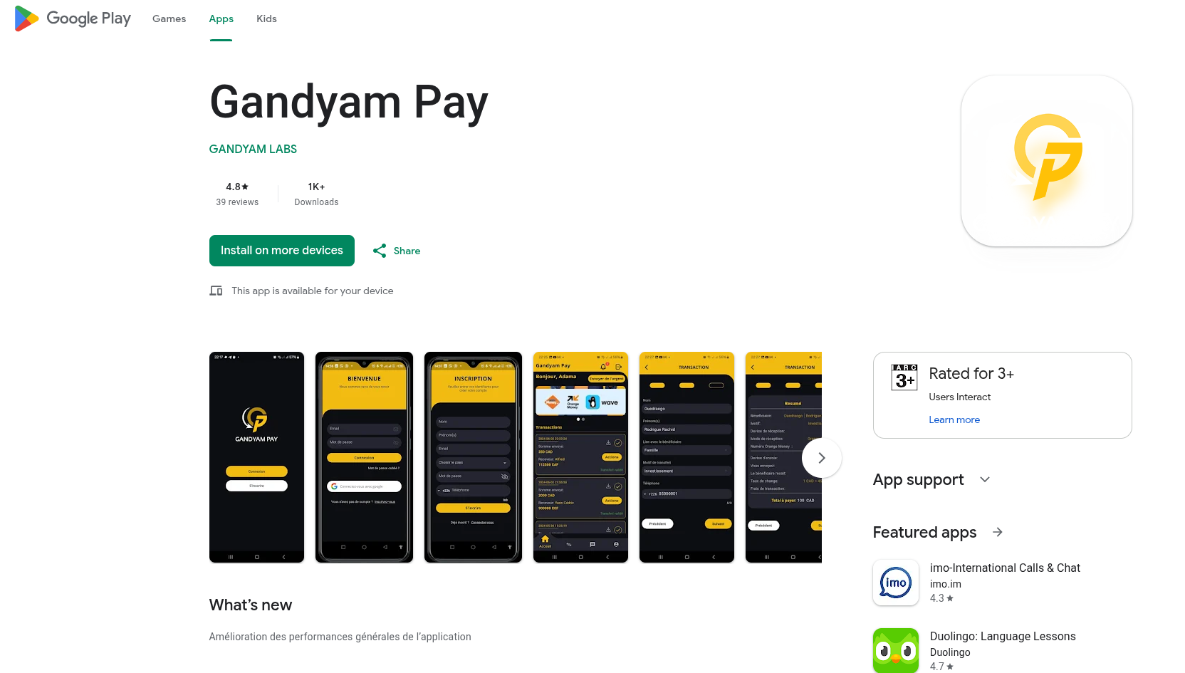 GandyamPay Mobile App